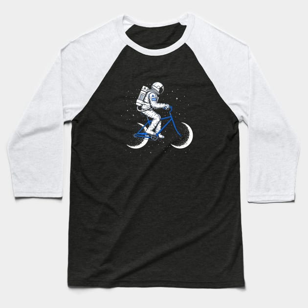 Moon Cycle Baseball T-Shirt by Gammaray